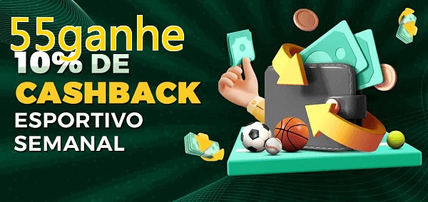 10% de bônus de cashback na 55ganhe